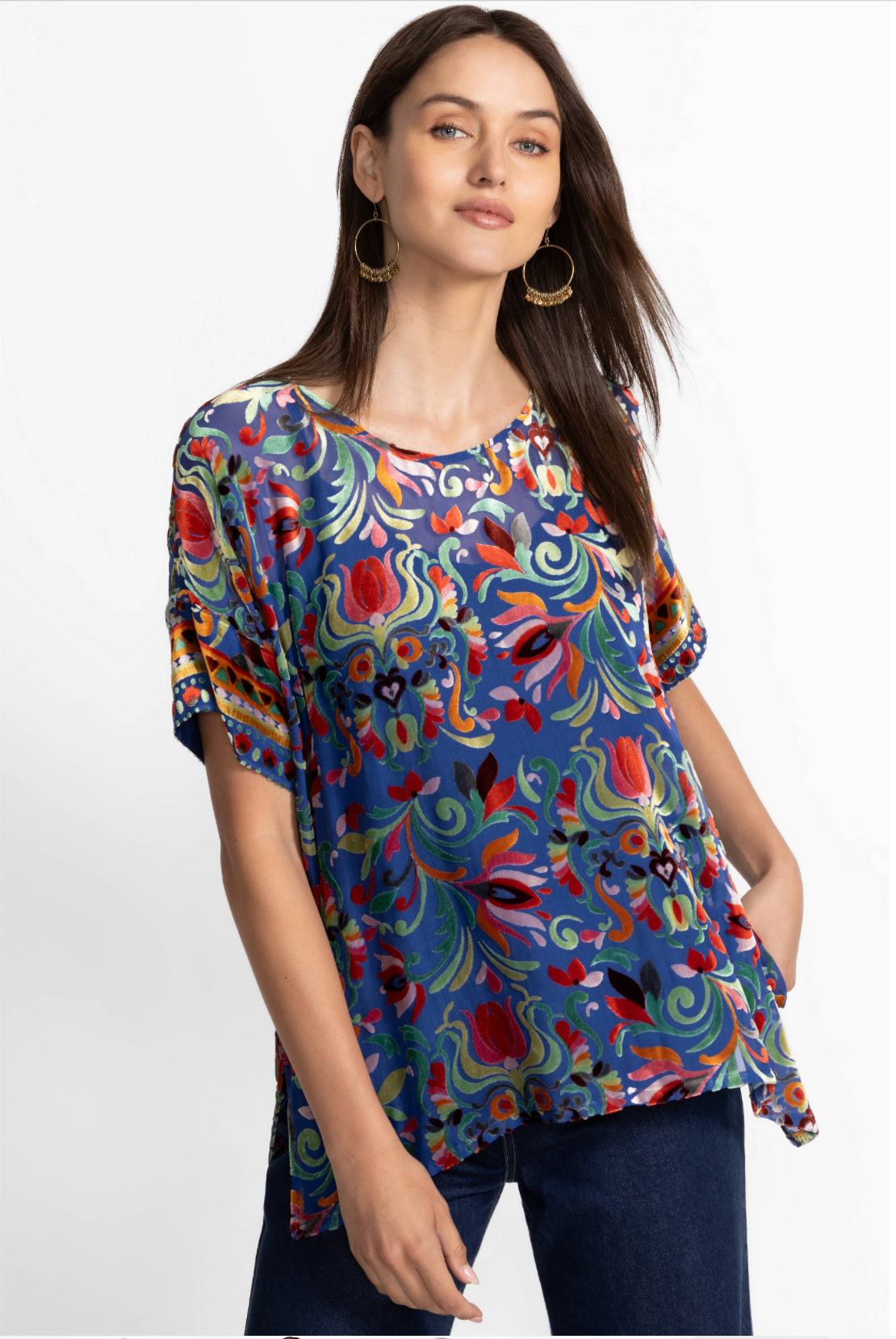ARIAFE PRIMULA BURNOUT BLOUSE