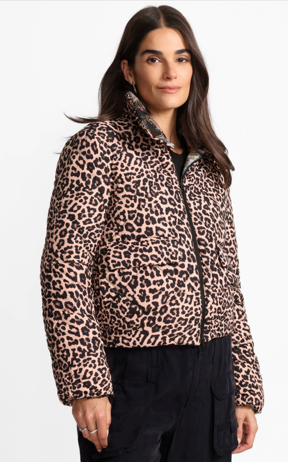 DIAMOND QUILTED Reversible PUFFER Jacket