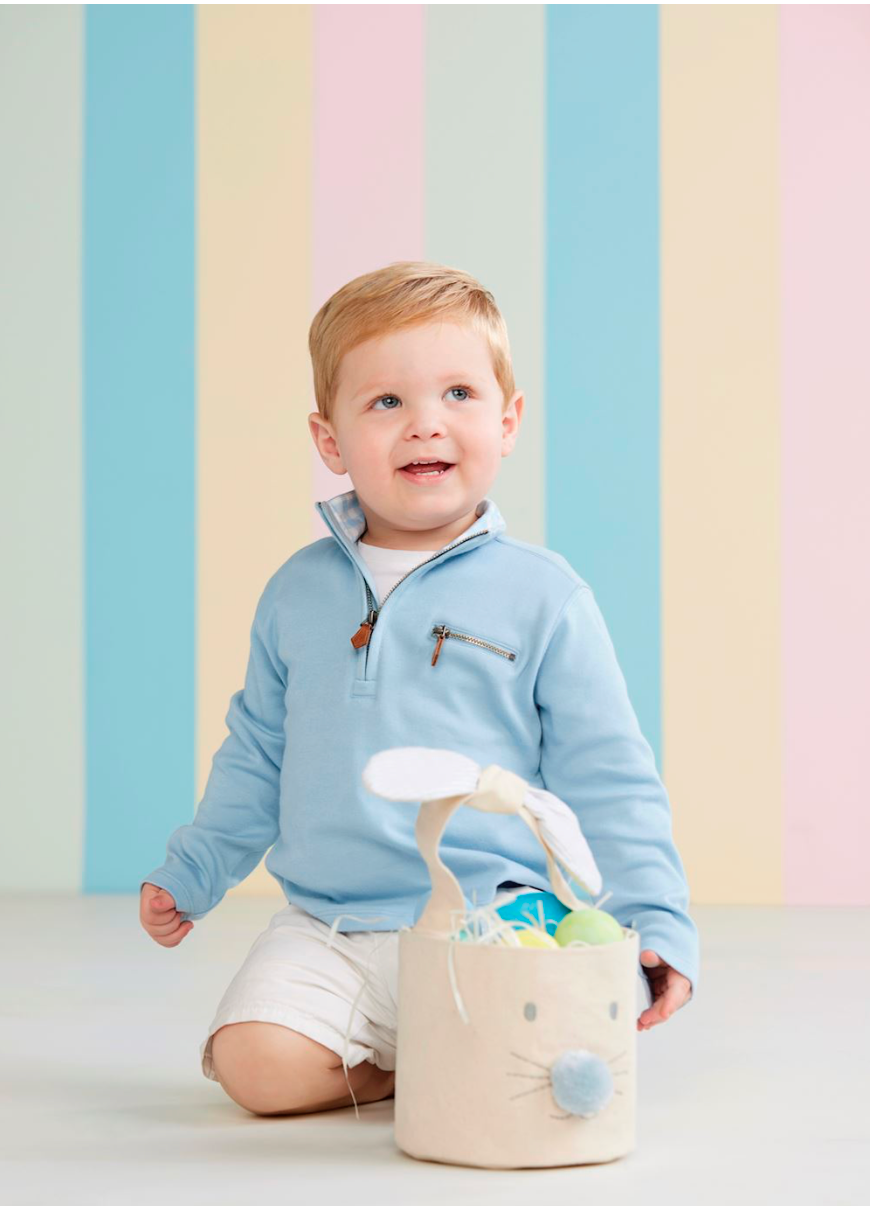Boys LIGHT BLUE QUARTER ZIP