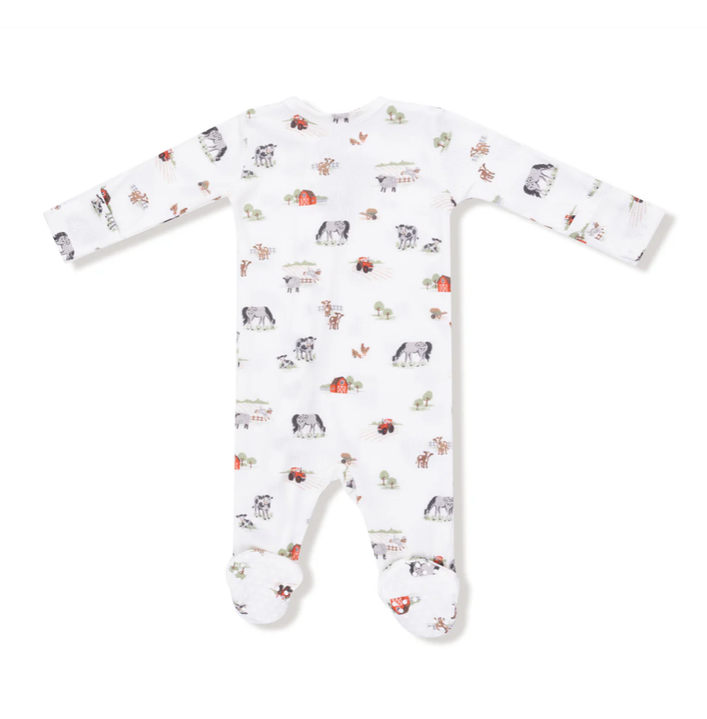 Little Farm 2 Way Zipper Footie