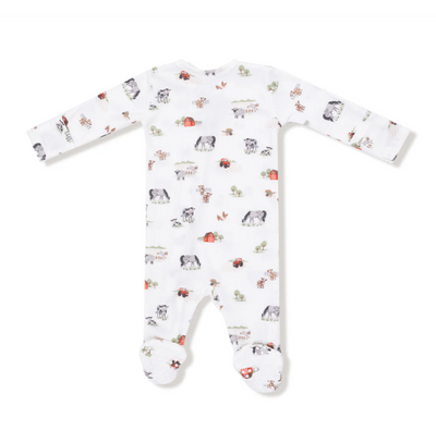 Little Farm 2 Way Zipper Footie