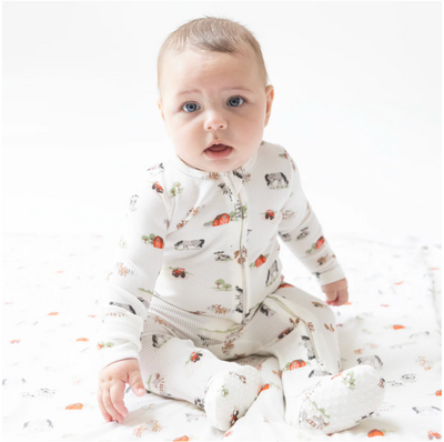 Little Farm 2 Way Zipper Footie