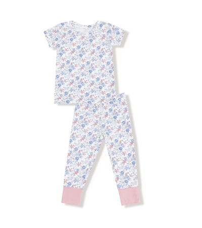 Country Girl Floral Short Sleeve Loungewear Set