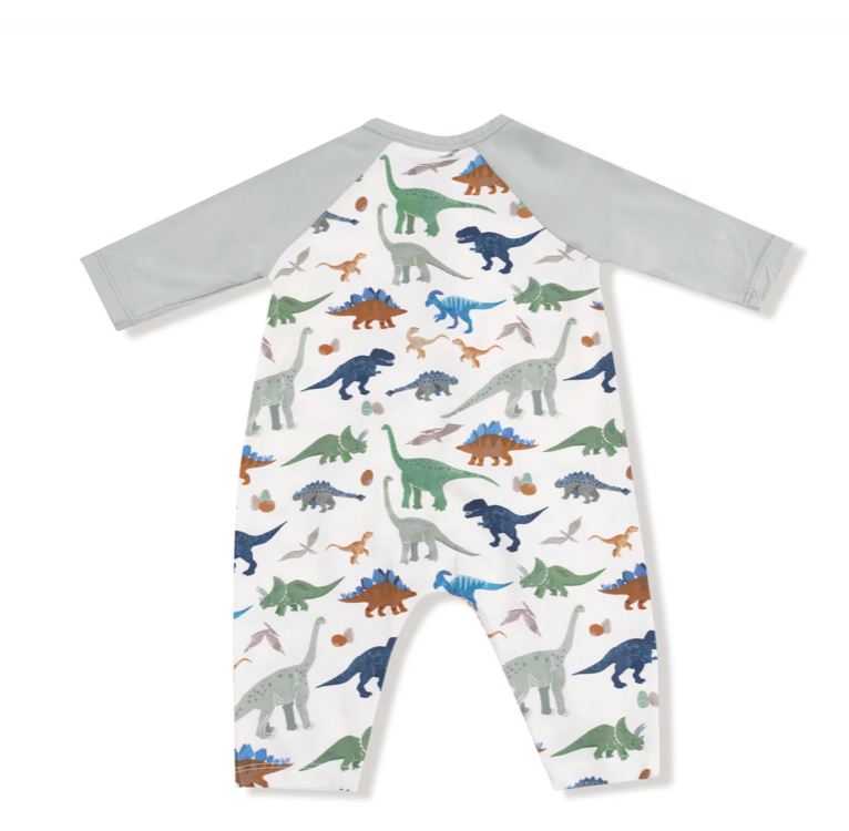 Washy Dinos Long Sleeve Romper