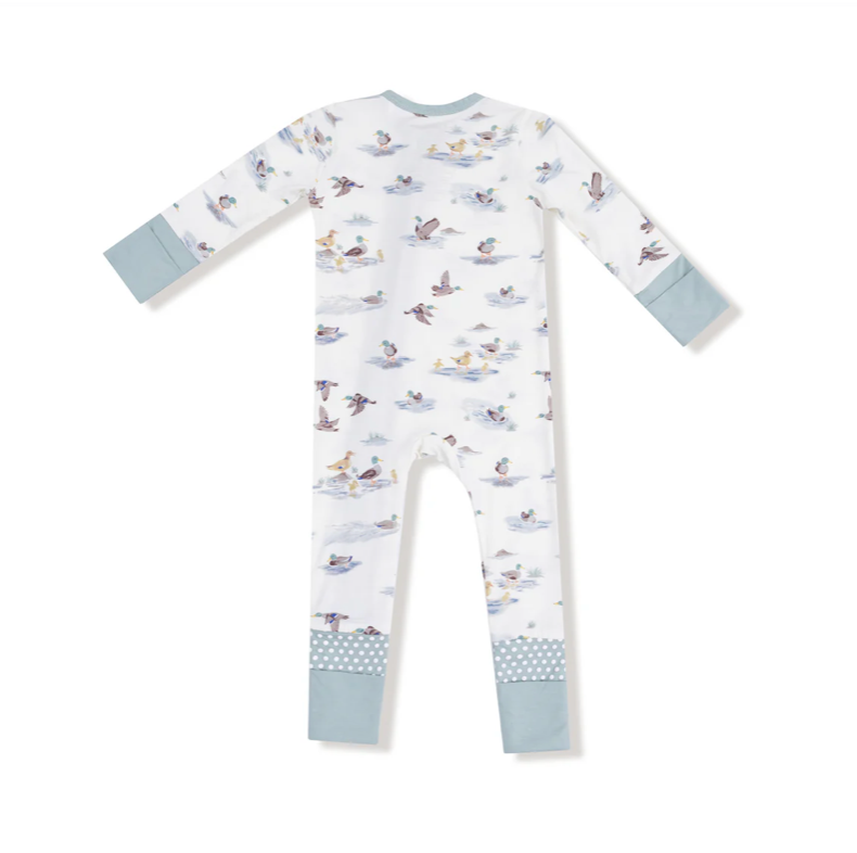 Migrating Mallards Zipper Romper