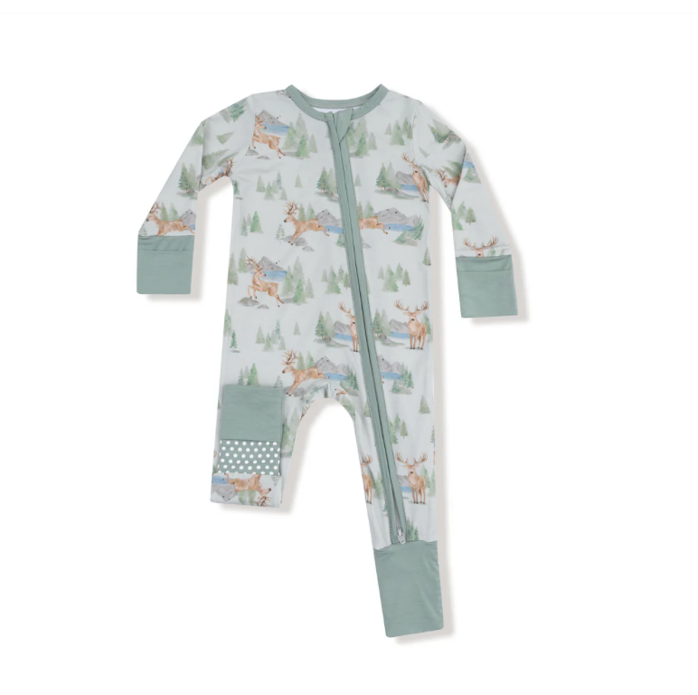 Buck Deer Zipper Romper