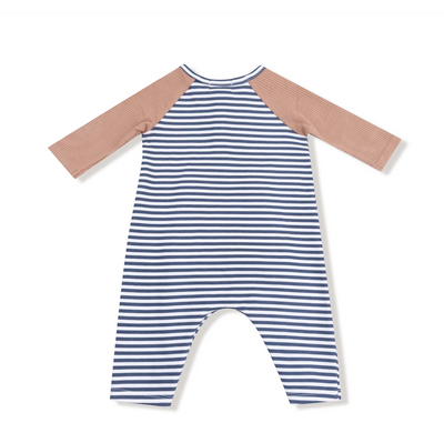 Football Long Sleeve Raglan Romper