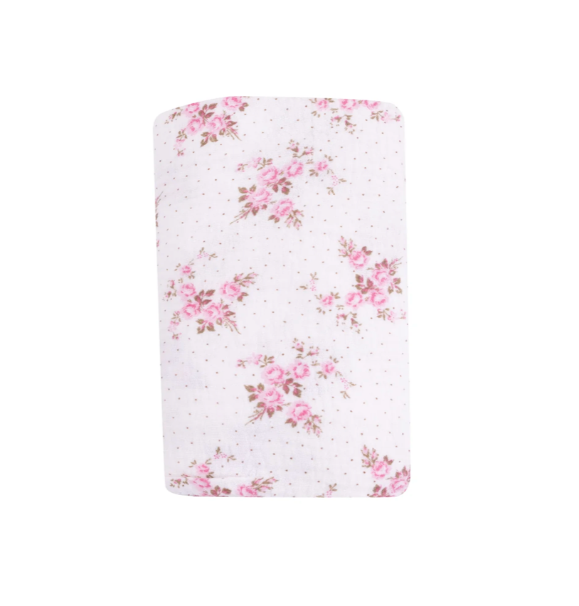 Belle Rosette Dot Swaddle Blanket