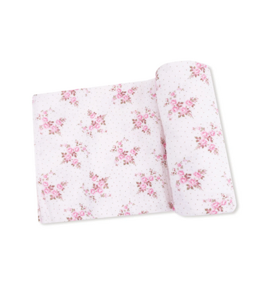 Belle Rosette Dot Swaddle Blanket