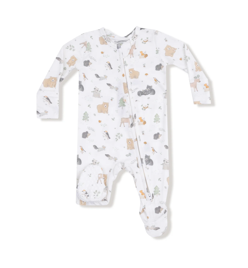 Woodland Babies Zipper Footie