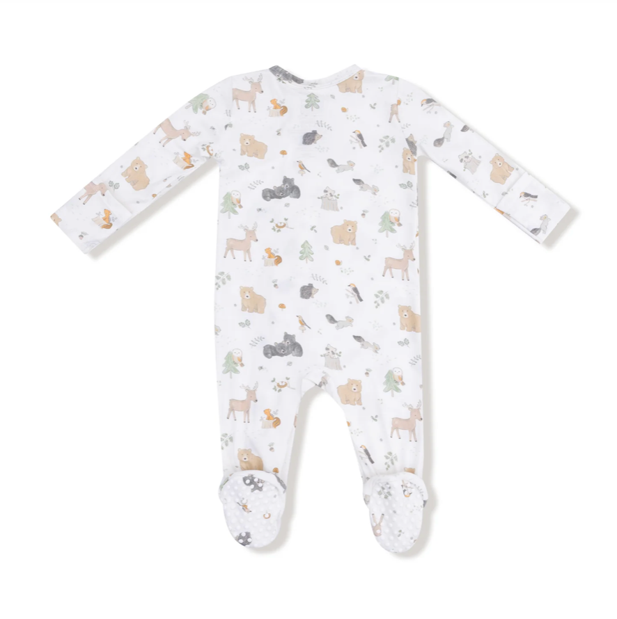 Woodland Babies Zipper Footie