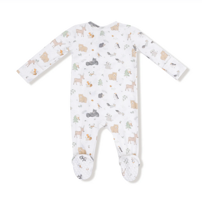 Woodland Babies Zipper Footie