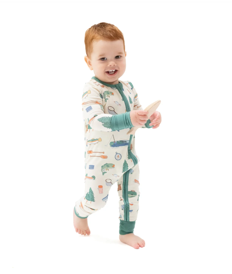 Fishing Things Zipper Romper