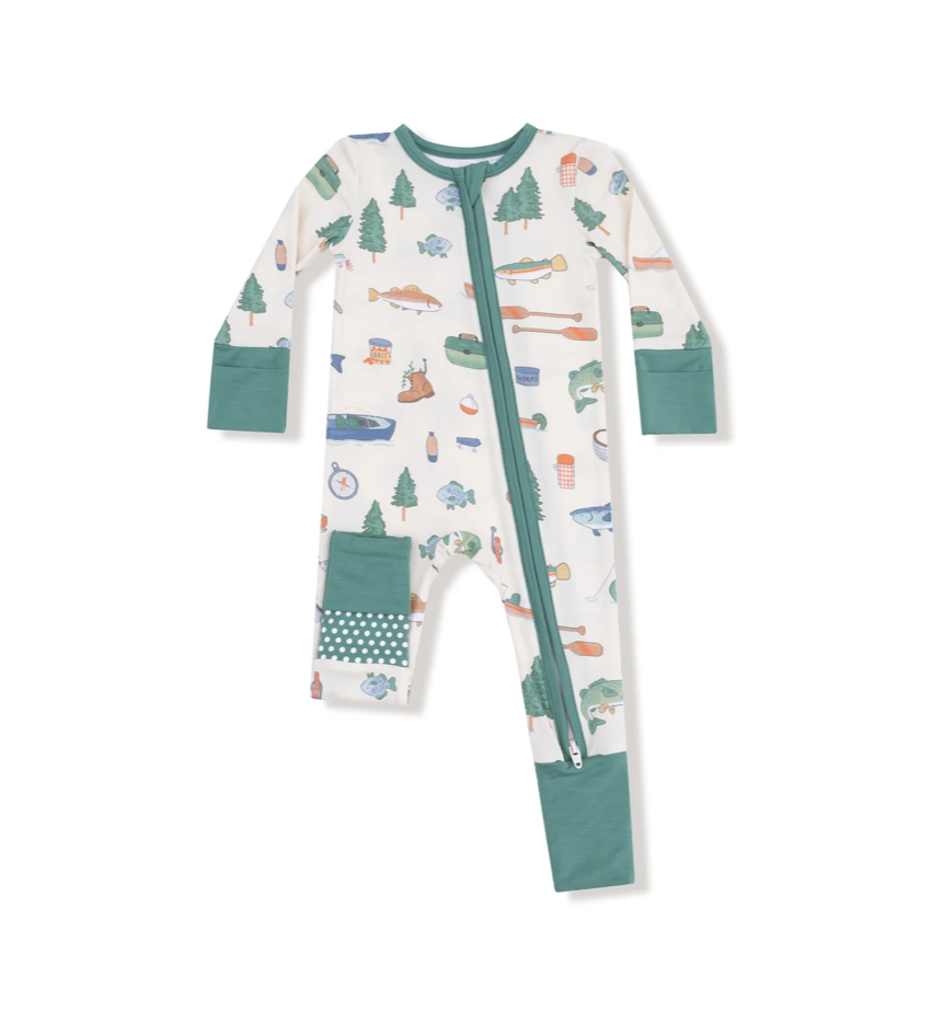 Fishing Things Zipper Romper