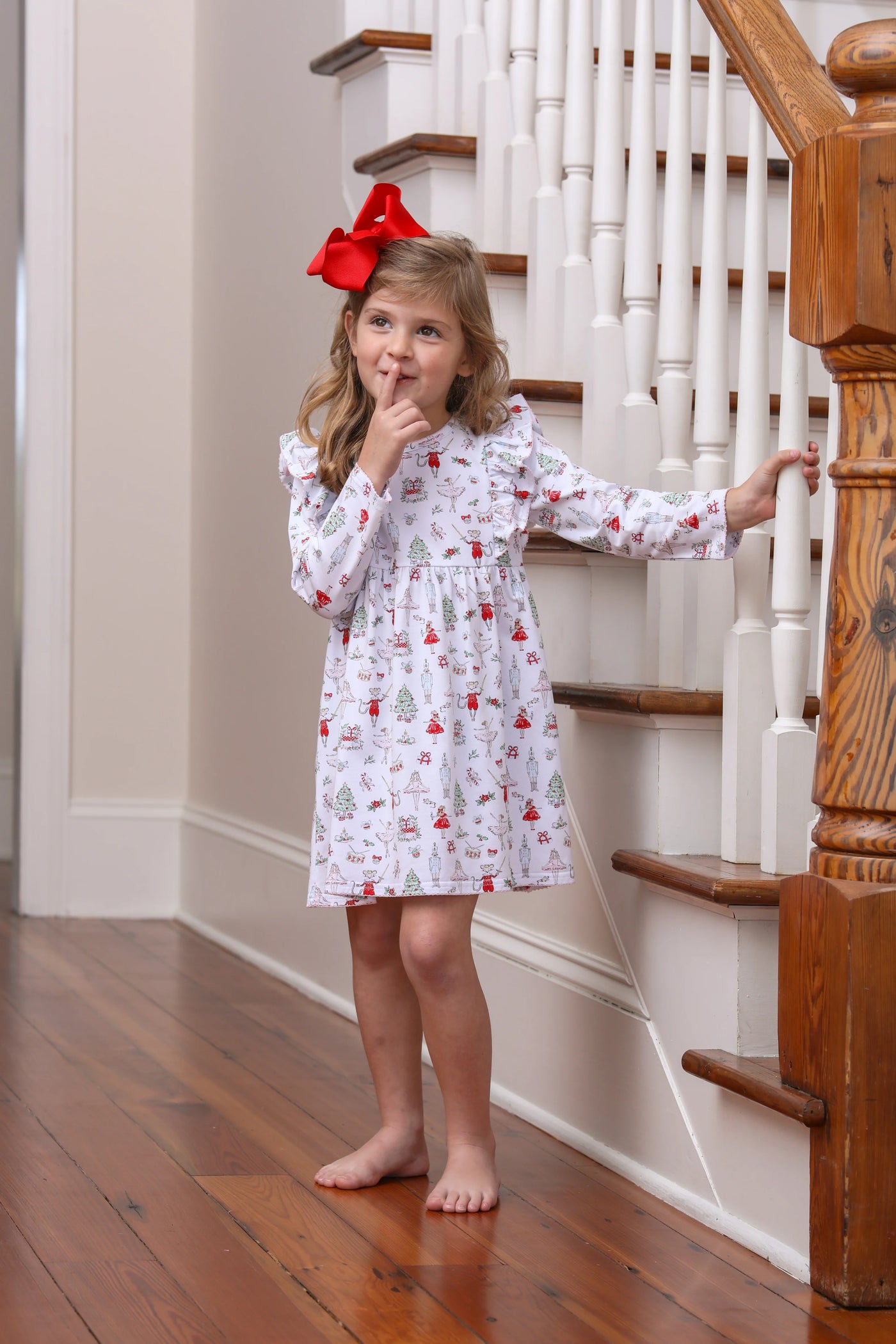 Girls Nutcracker Ballet Ruffle Dress