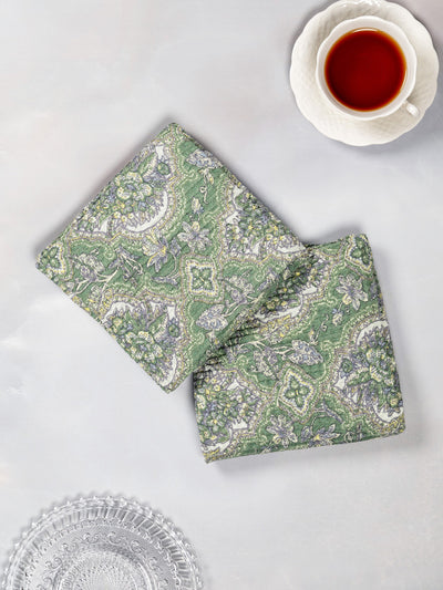 Timeless Green Tapestry Tea Towel
