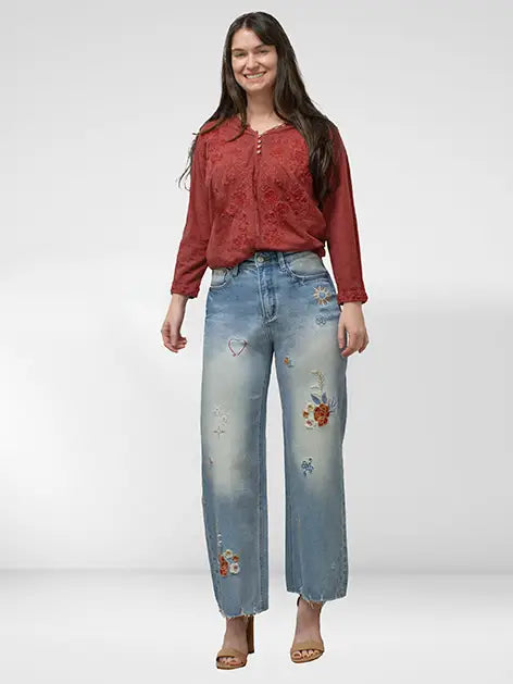 Tori Multi Embroidered Jeans