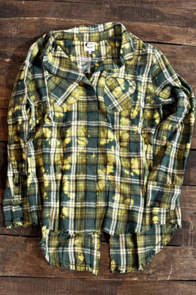 Crisp Morning Air Flannel - Emerald