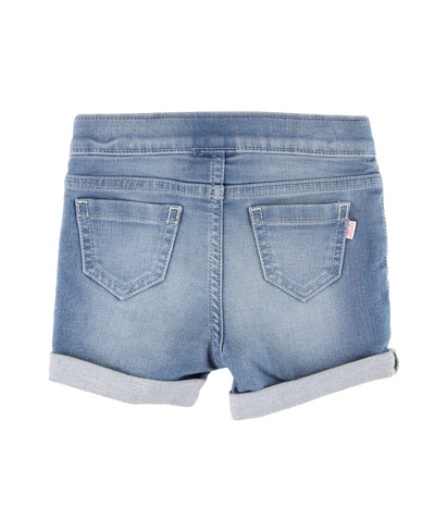 Girls Light Wash Denim Shorts