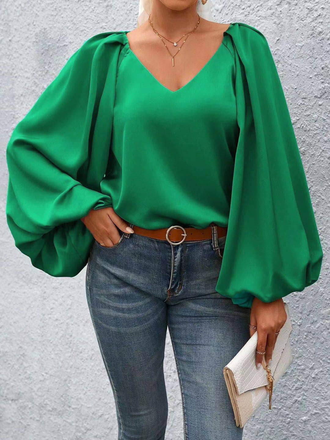 Green Lantern Sleeve Blouse