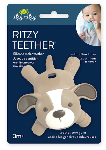 Ritzy Teether™ Baby Molar Teether: Puppy