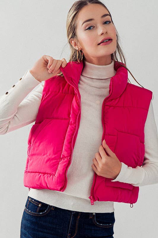 Fuchisa QUILTED PUFFER VEST