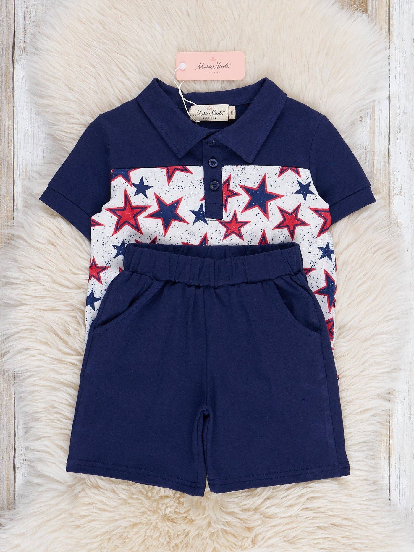 4th of July Stars Short Set