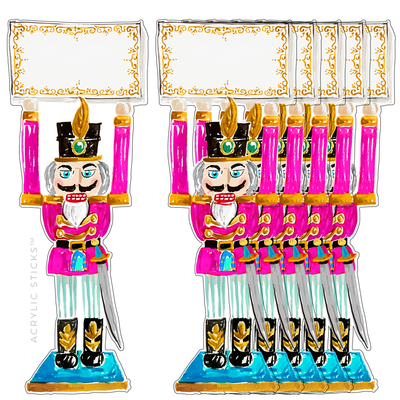 6 NUTCRACKER WRITABLE PLACE CARDS