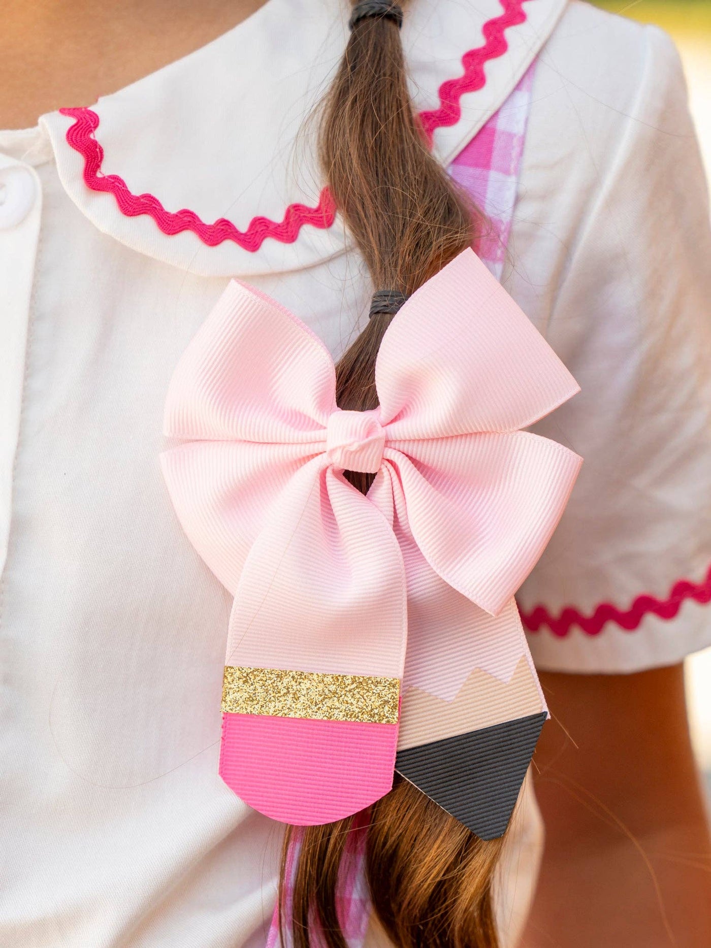 No. 2 Pink Pencil Bow