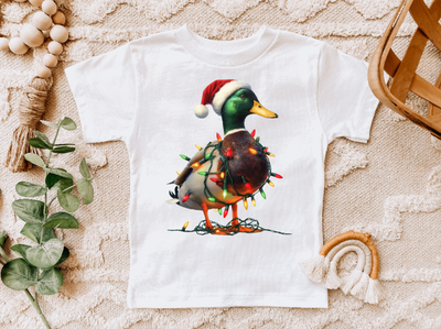 Boys Mallard Christmas Light Duck Tee