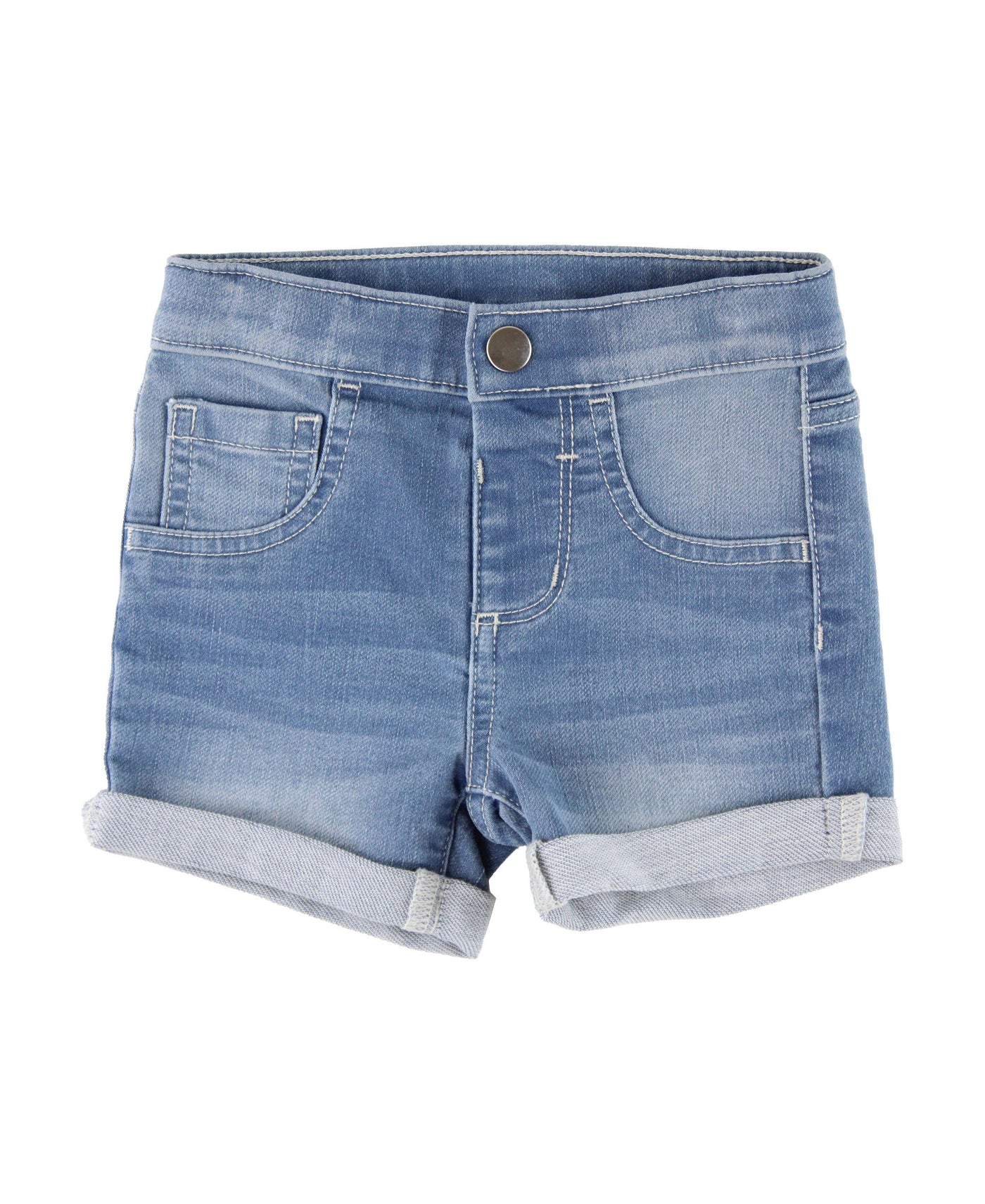 Girls Light Wash Denim Shorts