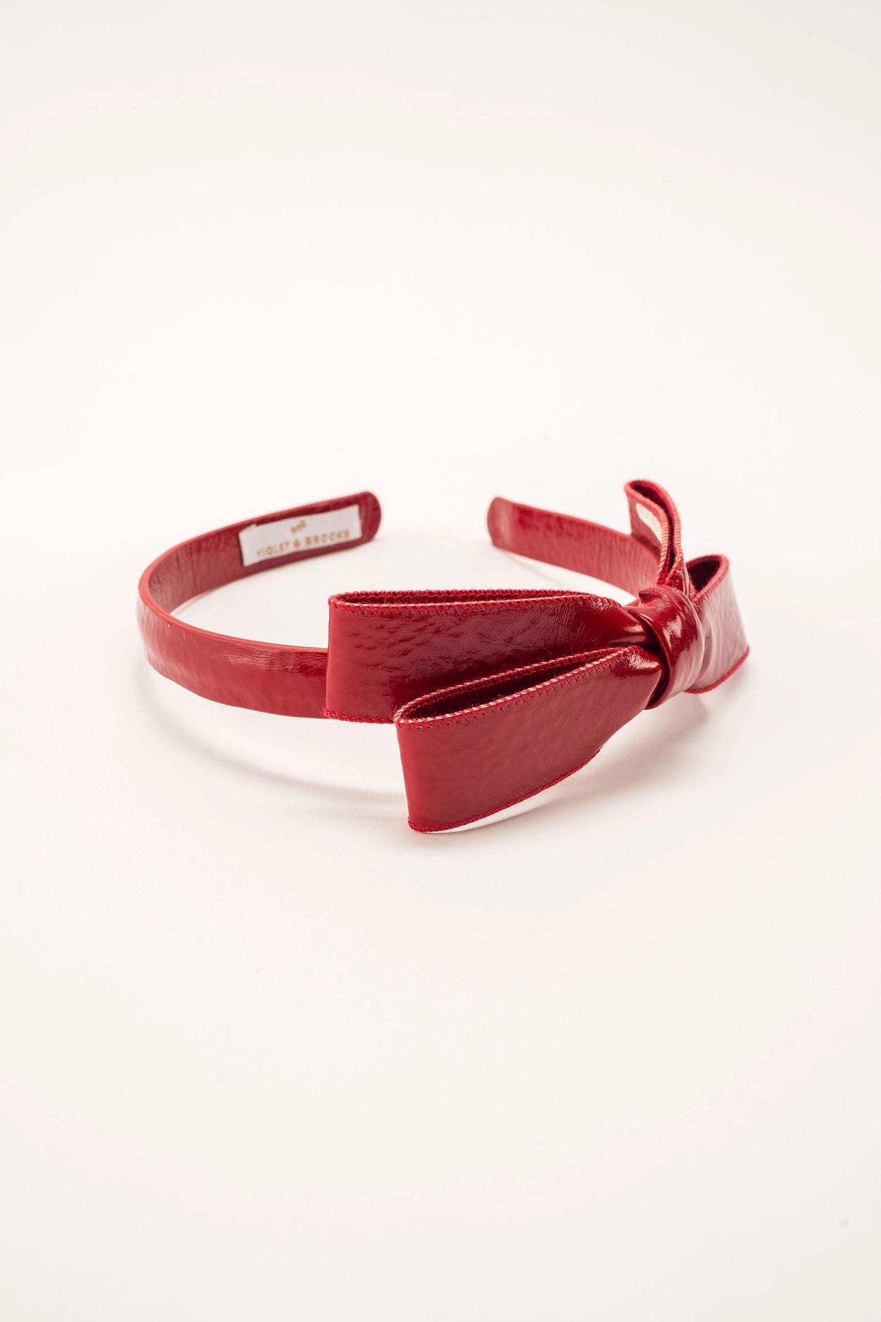 Red Paige Bow Headband