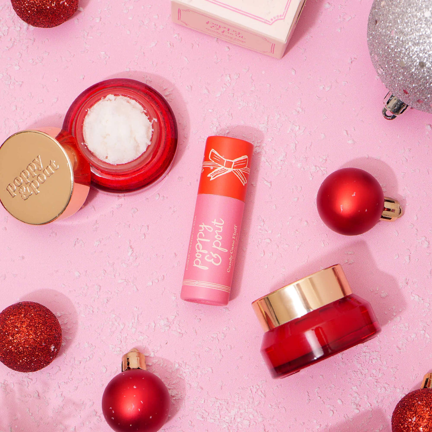 Holiday Candy Cane Fluff Lip Balm