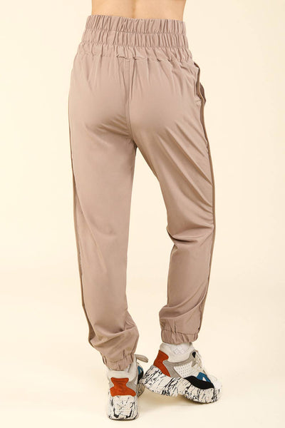 Taupe High Waisted Cargo Active Jogger