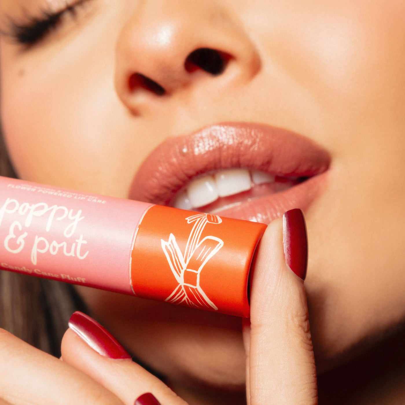 Holiday Candy Cane Fluff Lip Balm
