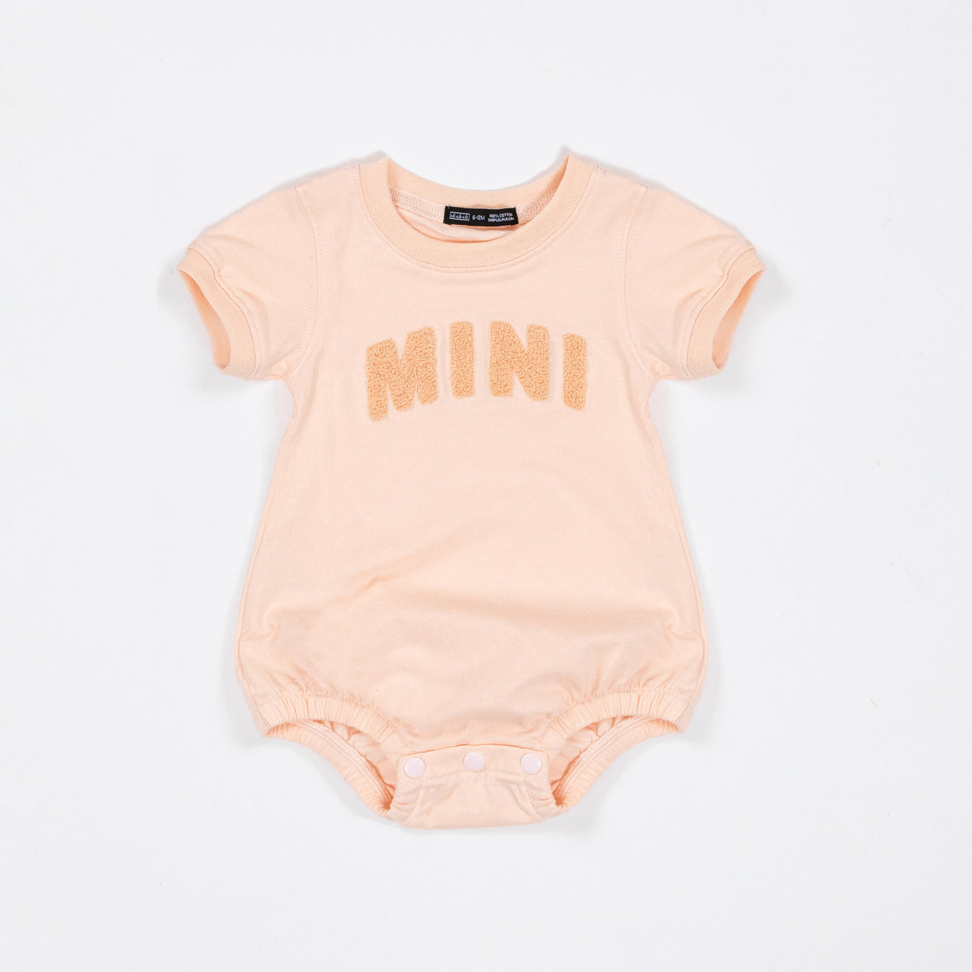 Chenille MINI Cotton Tee Baby Onesie - Babies Blush
