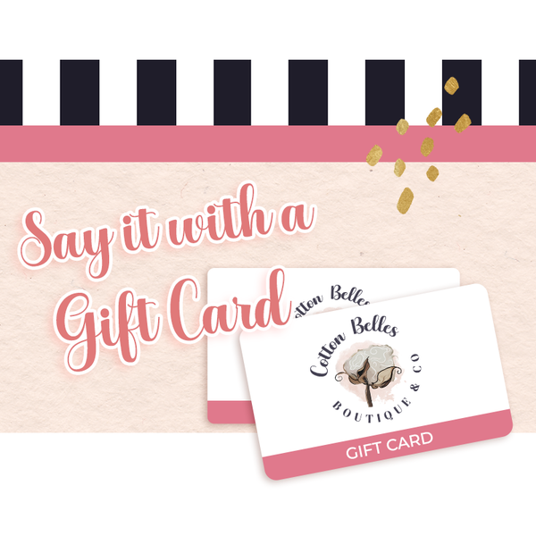 Say it with a gift card