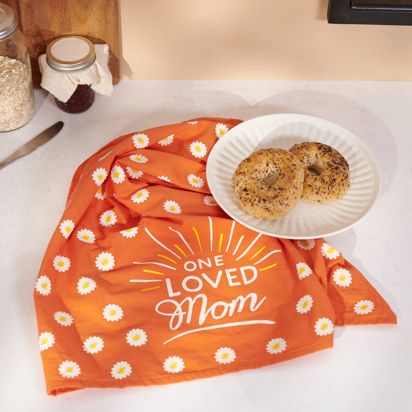 One Loved Mom Kitchen Towel