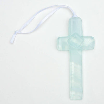 Baby Dedication Glass Cross