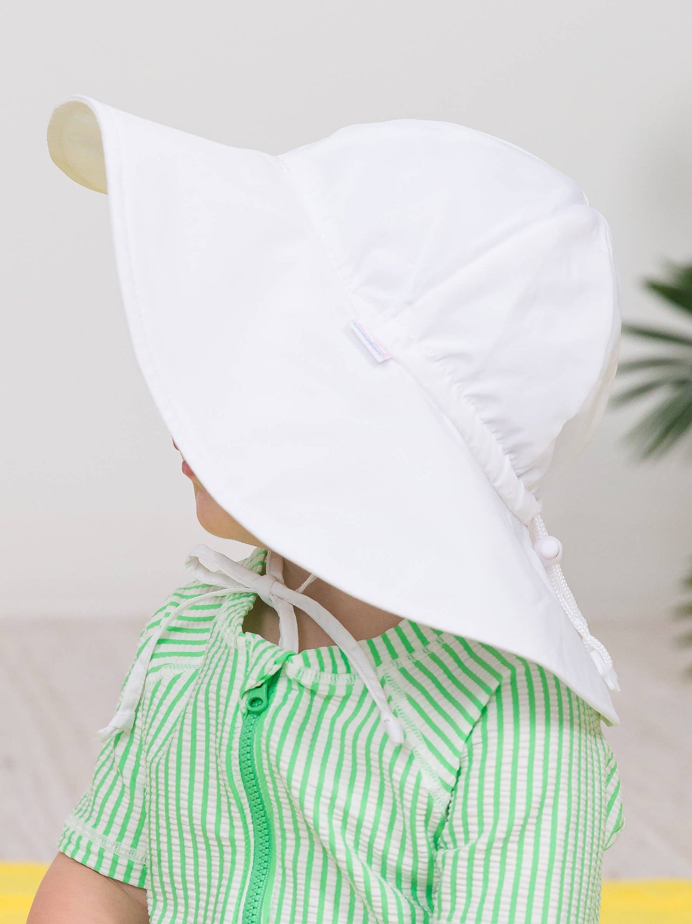 Kids White Sun Protective Hat