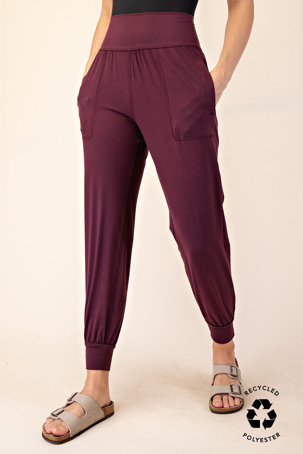 Burgundy Butter Soft Jogger