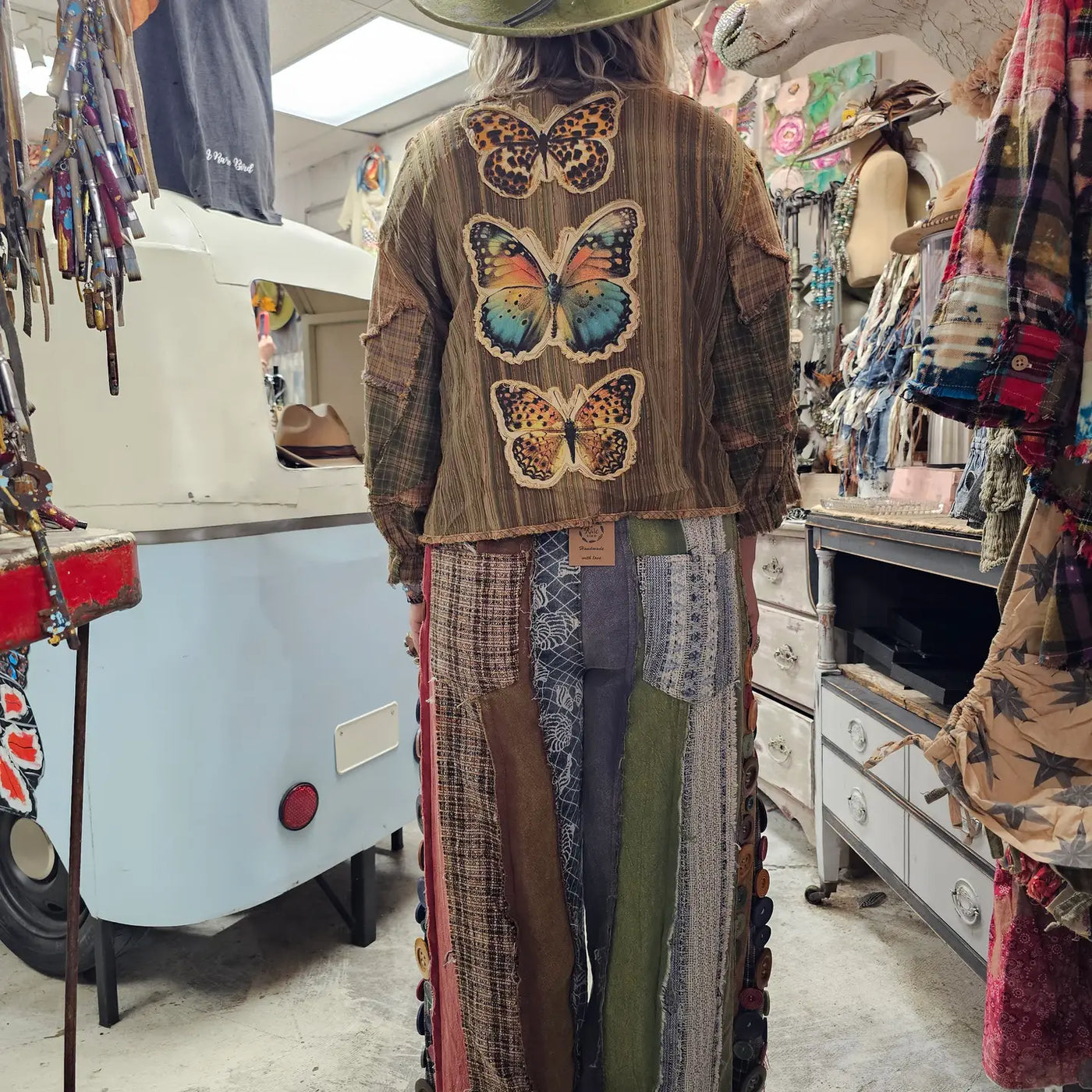 Vintage Butterfly Button Jacket