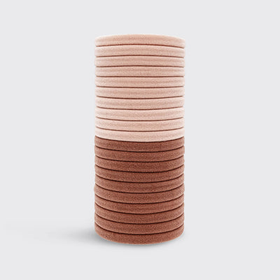 Eco-Friendly Blush Nylon Elastics 20pc set
