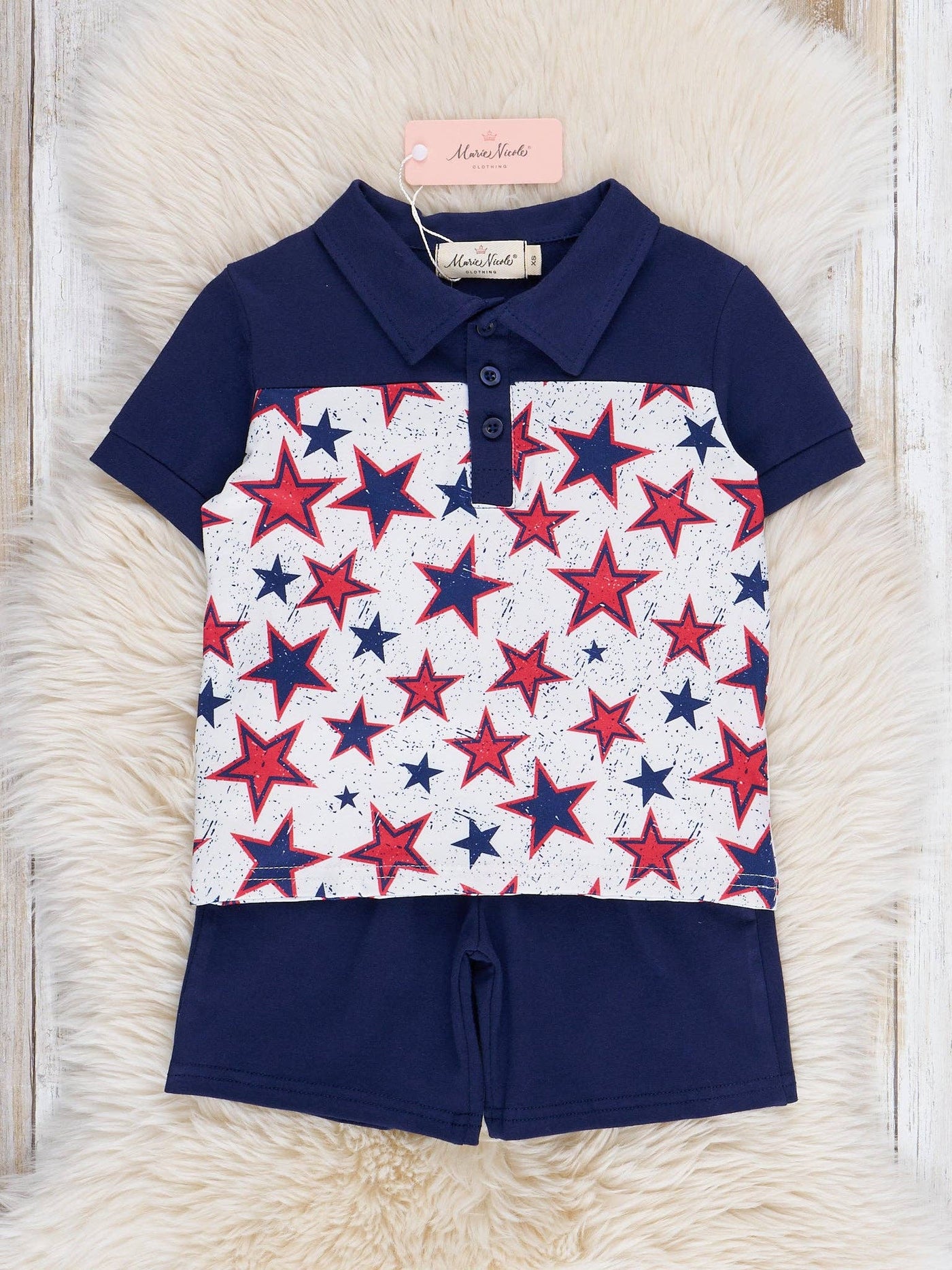 4th of July Stars Short Set