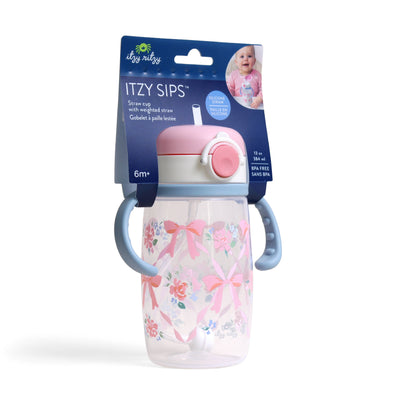Itzy Sips™ - Ribbons & Roses Straw Cup