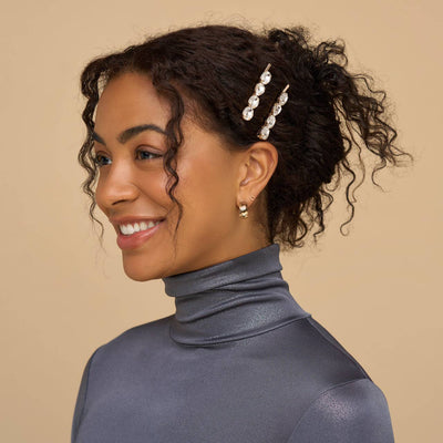 Holiday Gemstone Bobby Pins