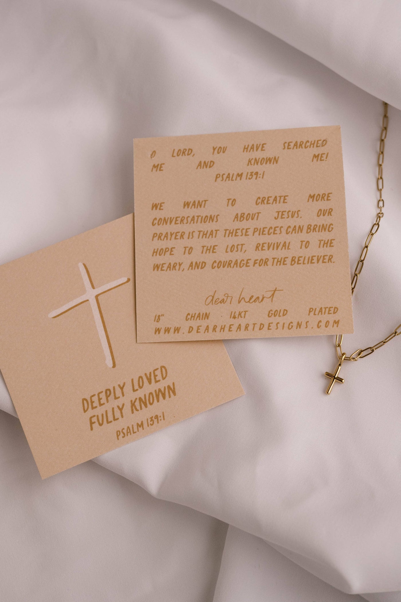 Deeply Loved Fully Known Cross Necklace