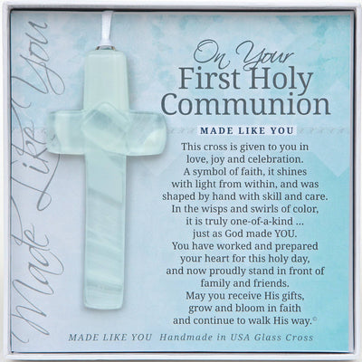 1st Holy Communion Glass Cross