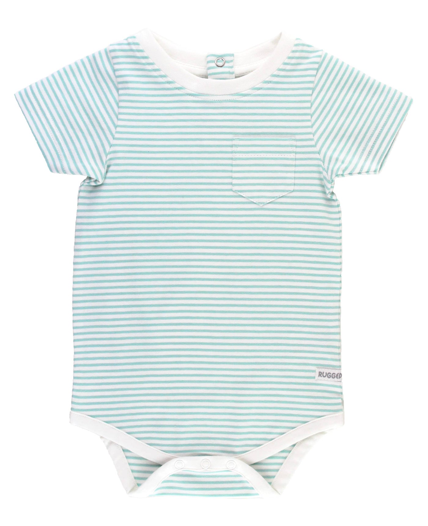 Boys Vintage Aqua Stripe Bodysuit