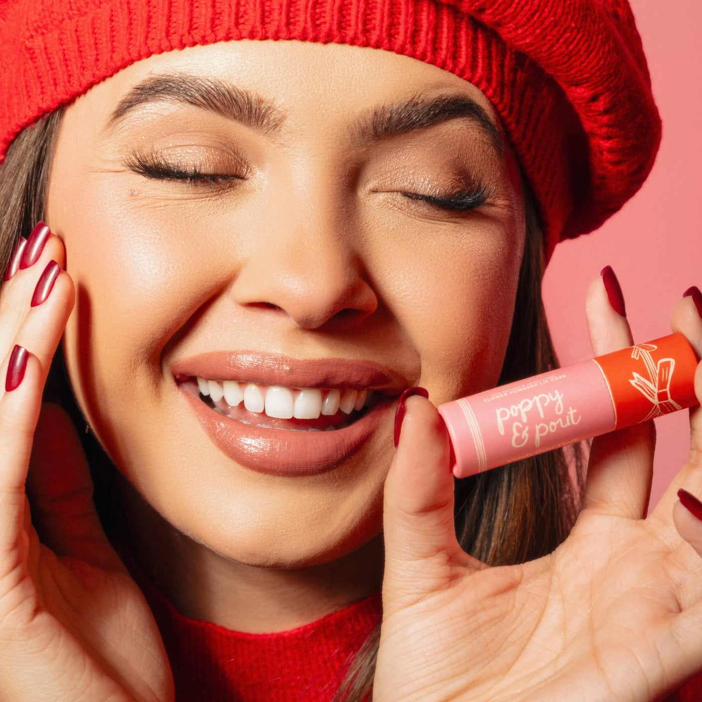 Holiday Candy Cane Fluff Lip Balm